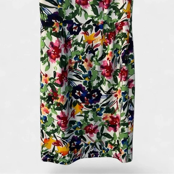 APT 9 Floral Sheath Dress Garden Party Wedding Easter Career Spring-Size 10 - Picture 6 of 9